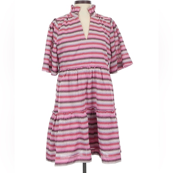 Tuckernuck Pink and Black Knit Crawford Dress Size S - Picture 3 of 7